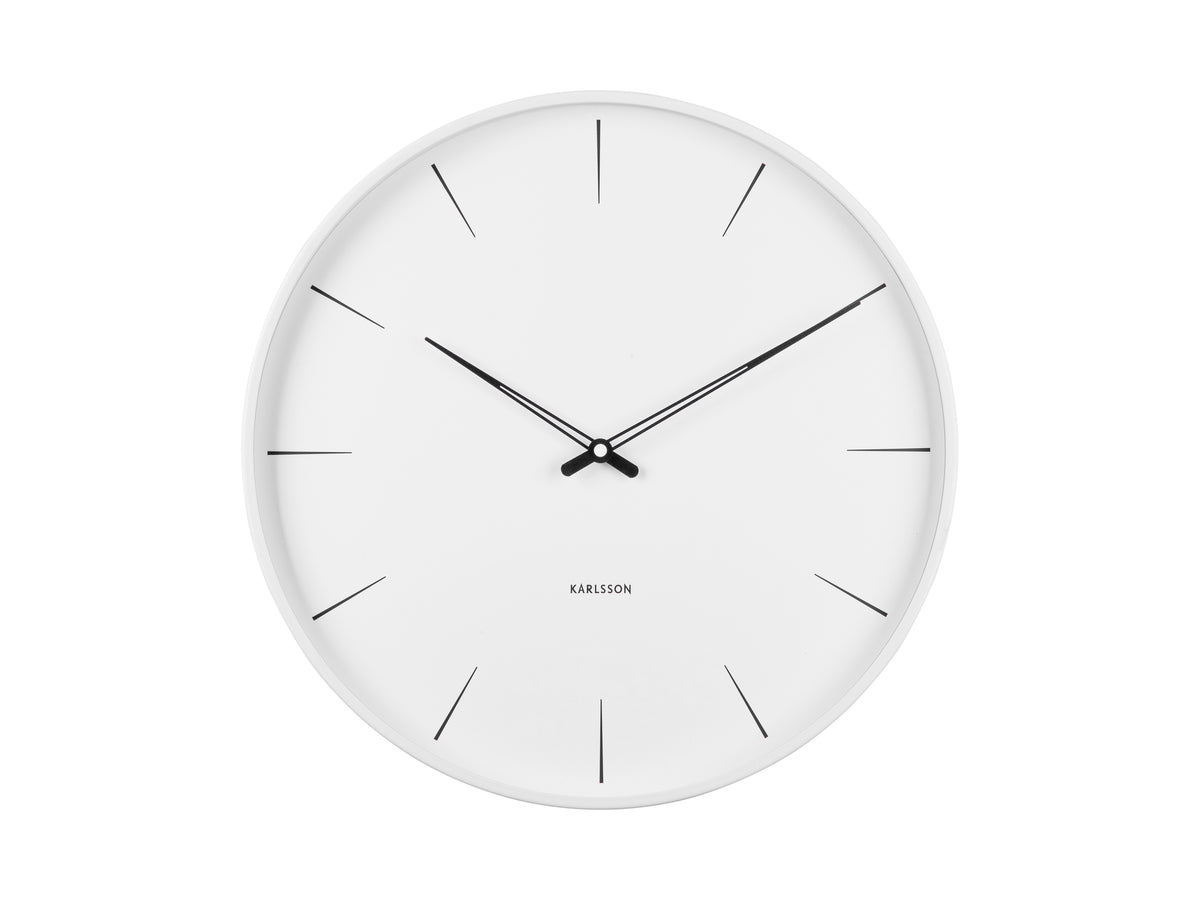 Horloge Blanc Métal Lure d40cm