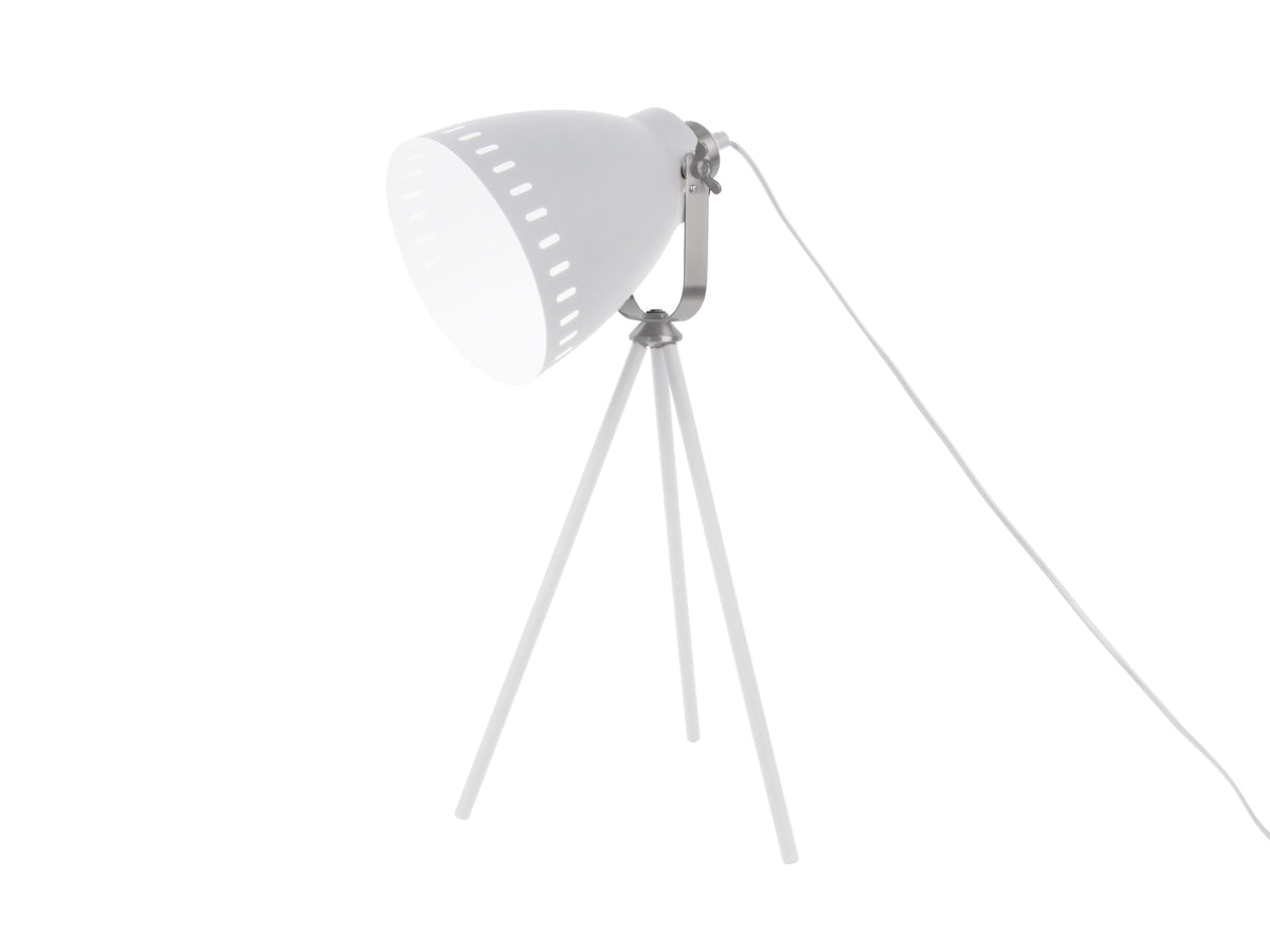 Lampe de table Blanc Métal Monk 17x54cm
