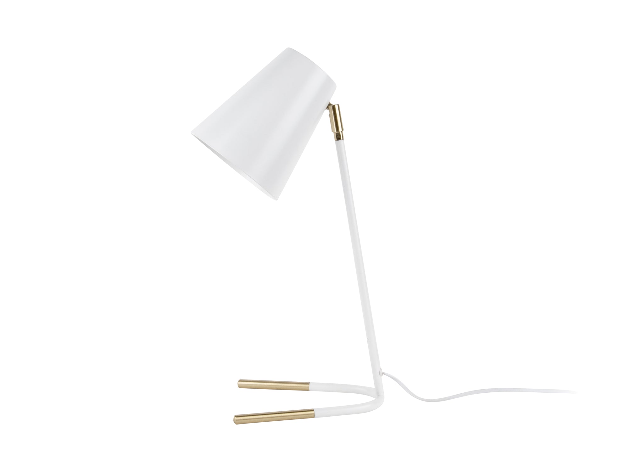 Lampe de table Blanc Métal Or Ari 25x16x46cm