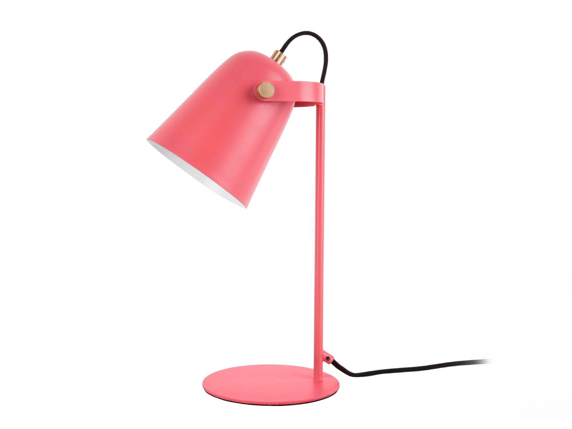 Lampe de table Rose Métal Or Ted 13x36cm