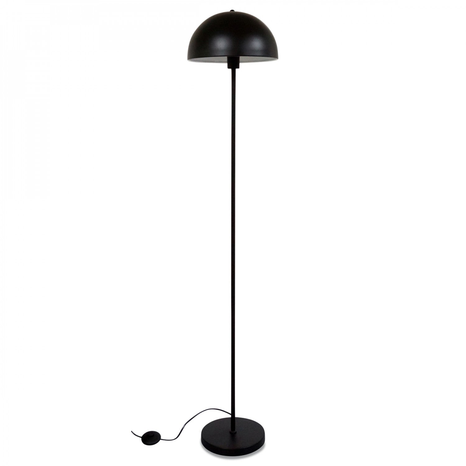 Lampadaire Métal Noir Champignon 30x30x150cm
