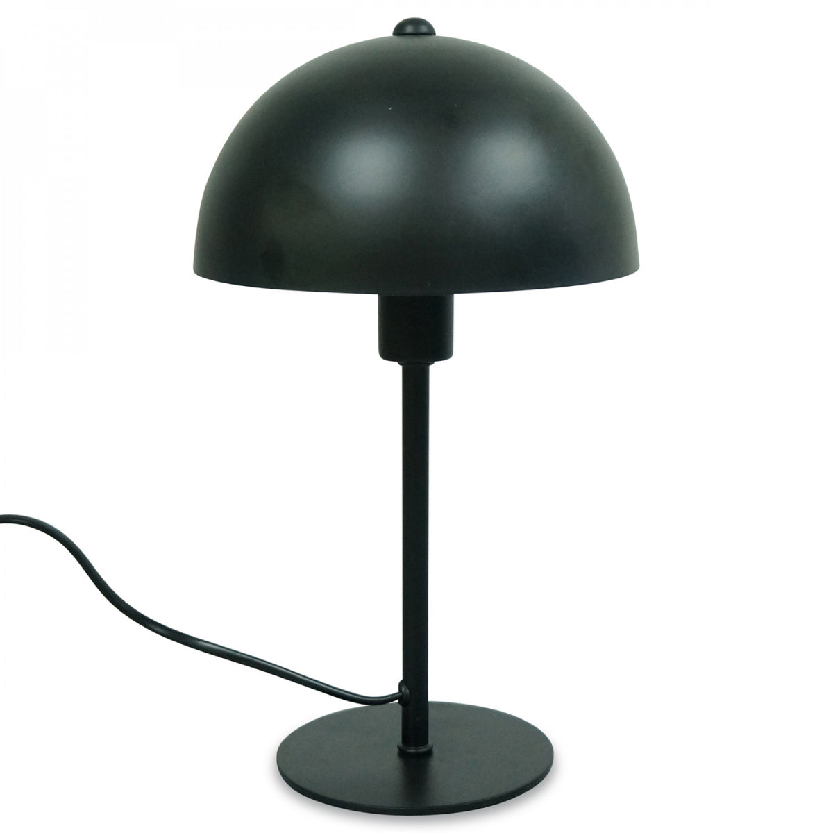 Lampe de table Metal Noir Champignon 18x18x30cm