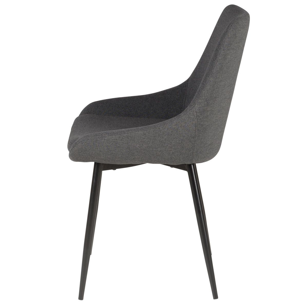 Chaise Tissu Gris Foncé Bari