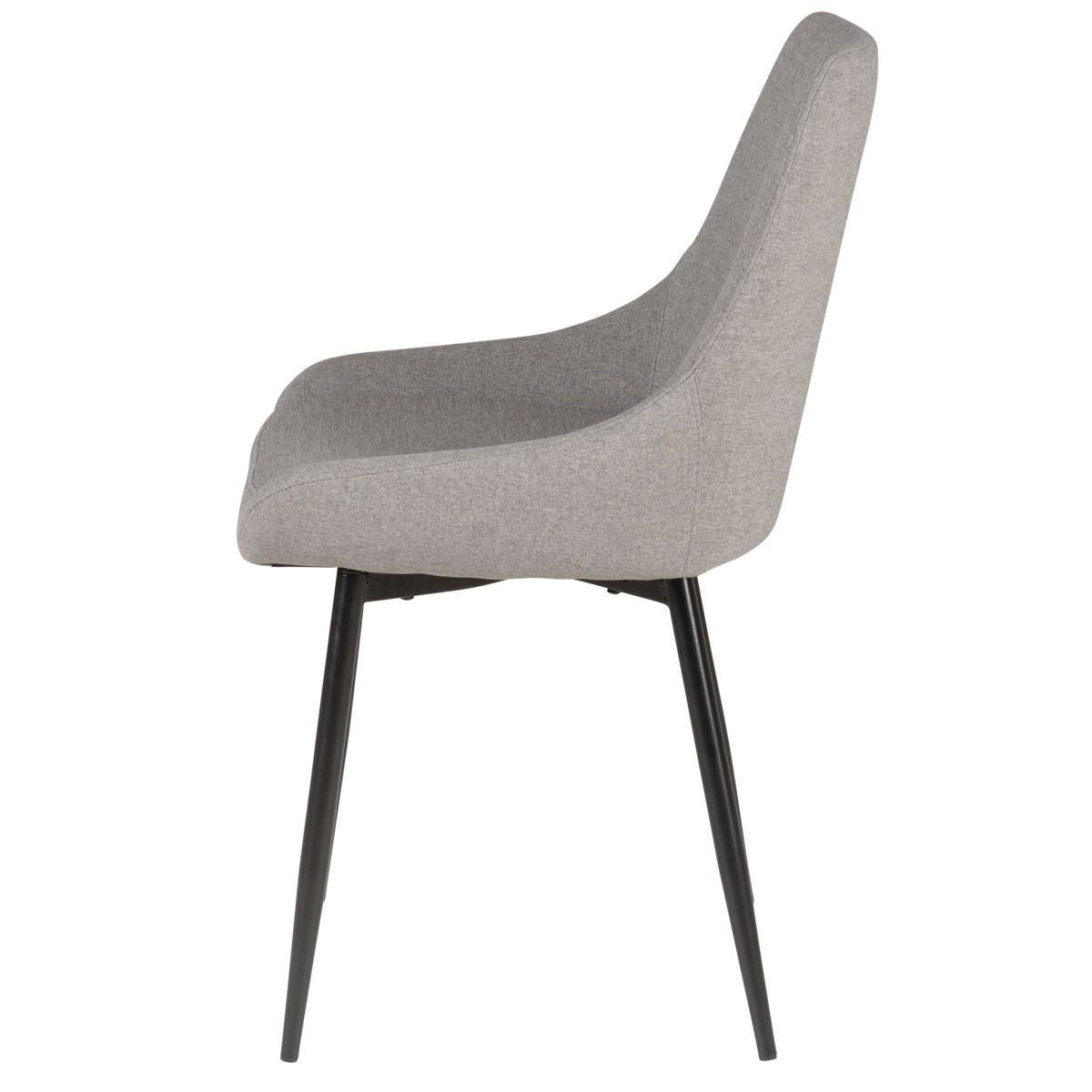 Chaise Tissu Gris Clair Bari