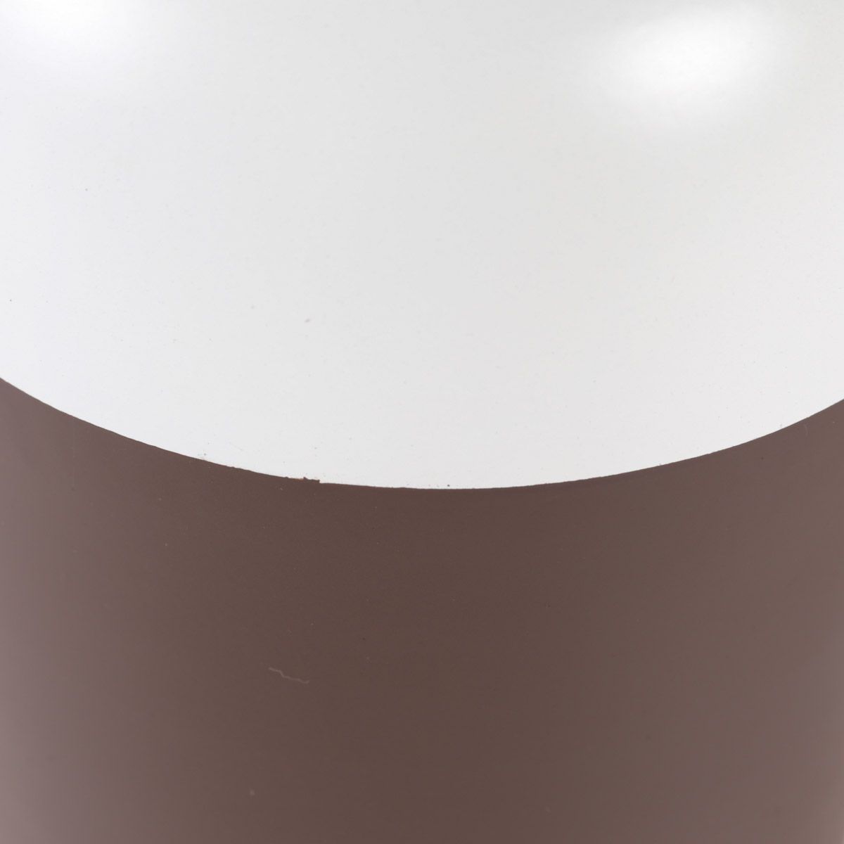 Vase Métal Teint Blanc et Marron h 26 cm Eden