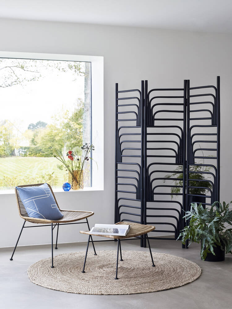 Coussin Bleu et Blanc Motifs 45x45