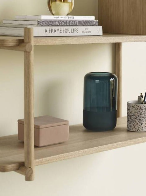 Boites de rangement Béton Marron Gris Clair et Foncé x3