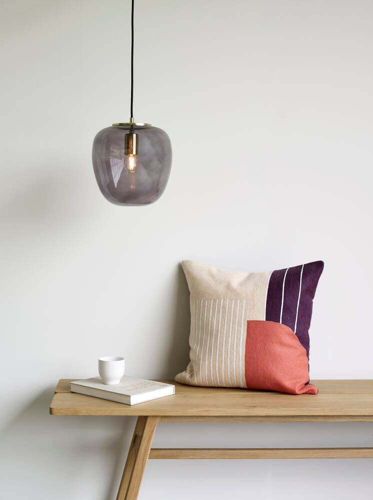 Coussin Bordeaux Orange et Blanc Motifs 50x50