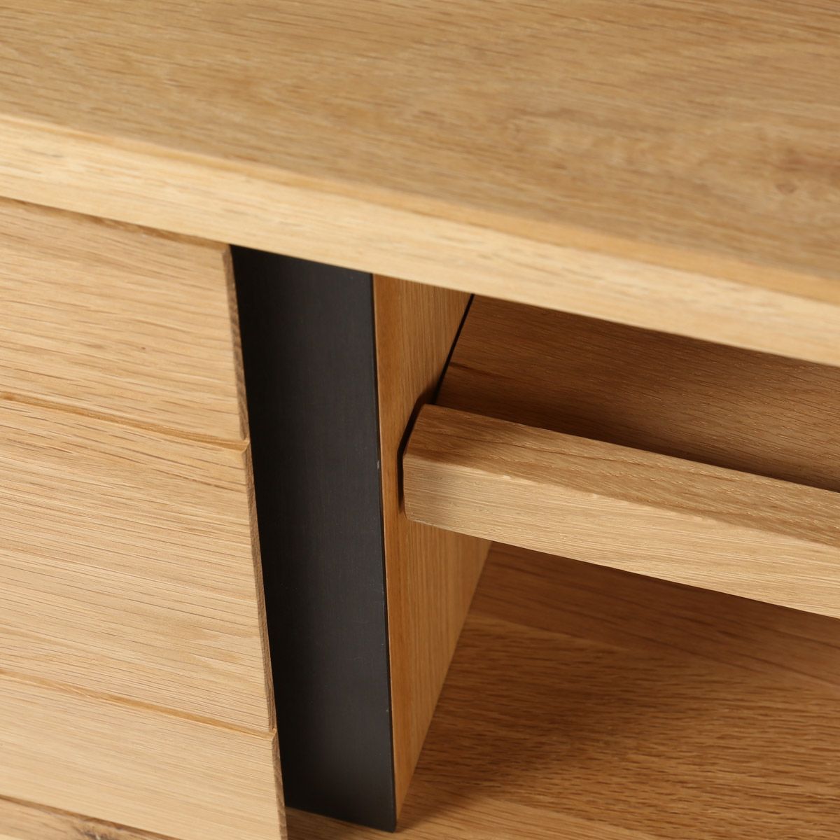 Meuble TV Bois Chêne et Métal Manhattan