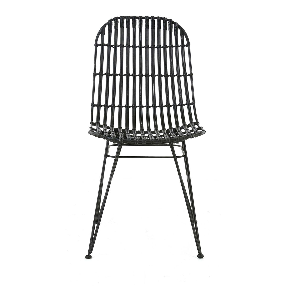 Chaise Rotin Noir Melody