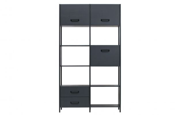 Etagère Métal et Bois Noir Legacy