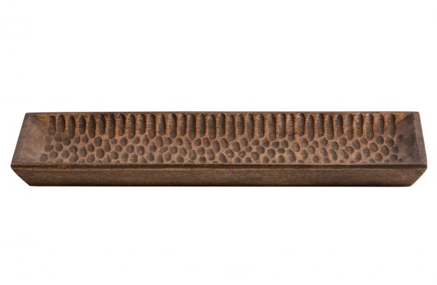 Plateau Bois Sculpté 35x15cm