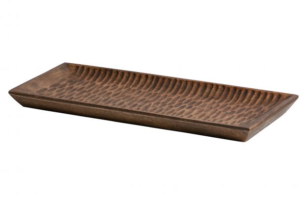 Plateau Bois Sculpté 35x15cm