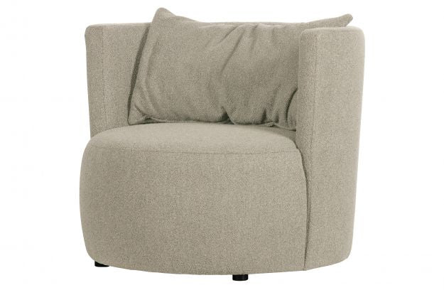 Fauteuil Tissu Gris Naturel Explore