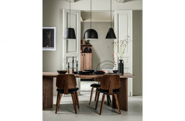 Chaise Bois Assise Noir Classic