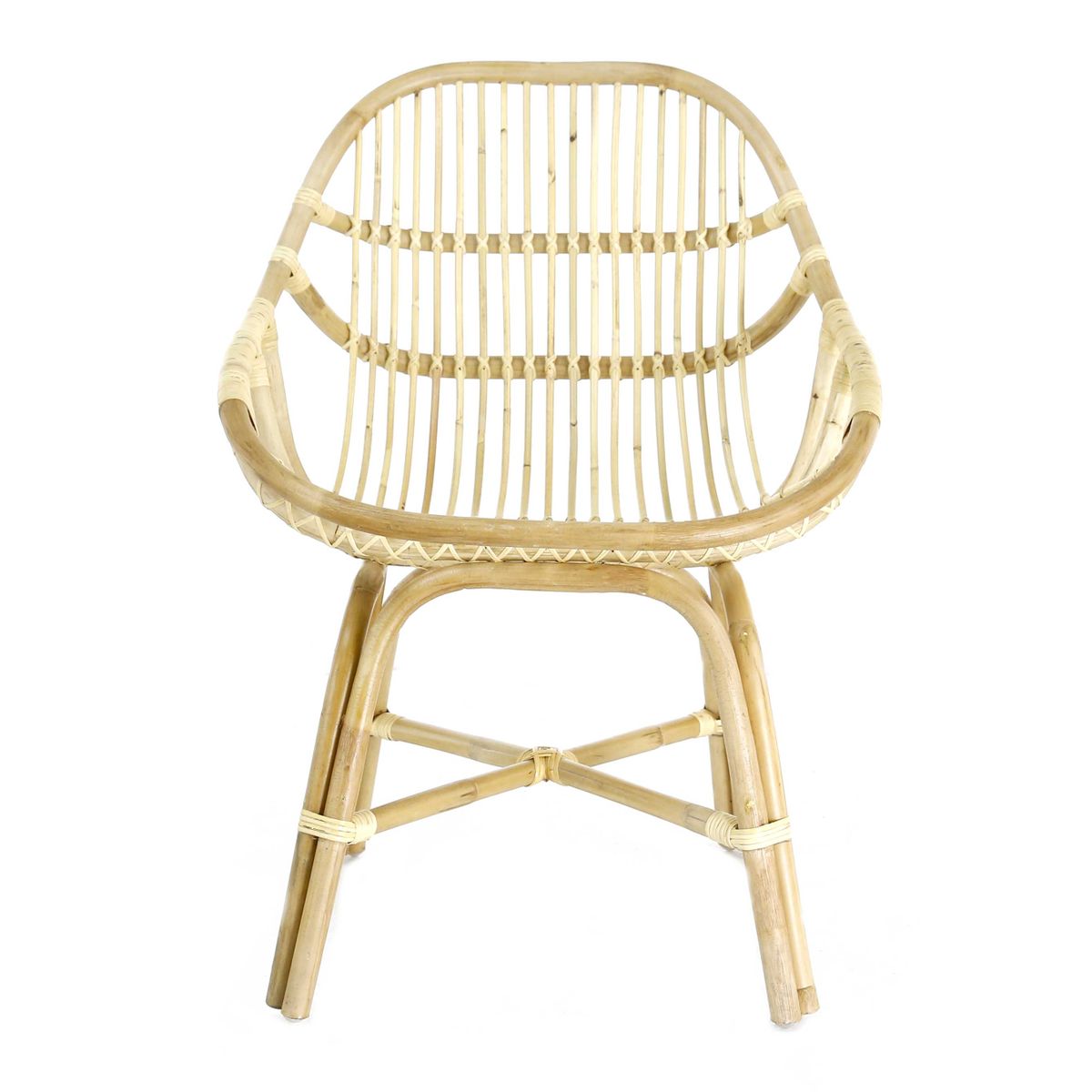 Fauteuil Rotin Naturel Tara
