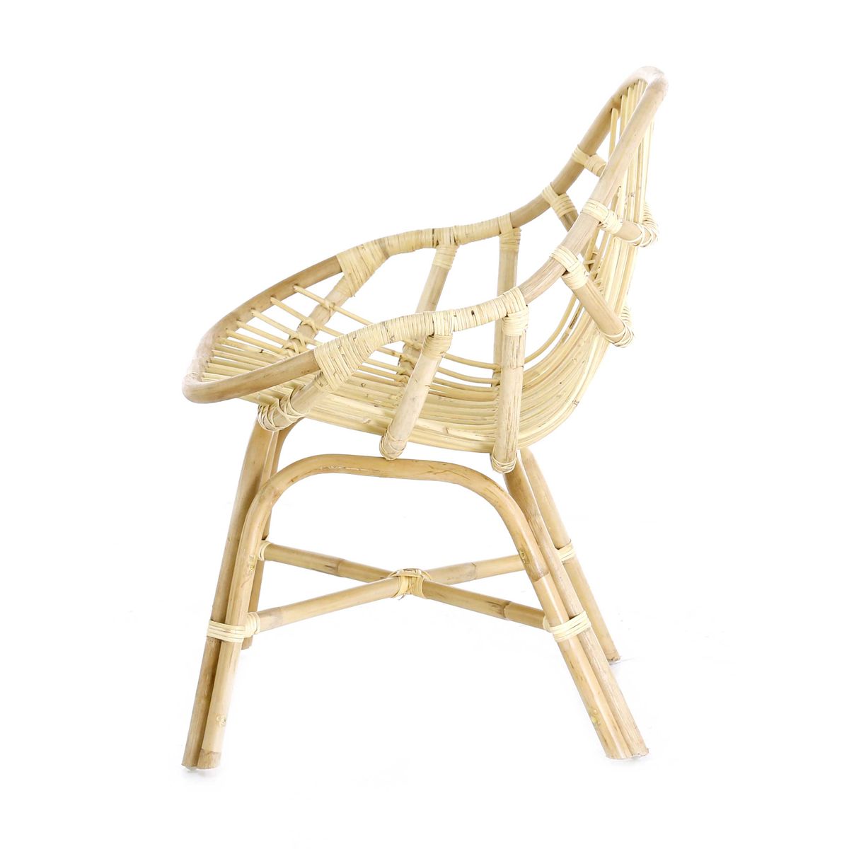 Fauteuil Rotin Naturel Tara